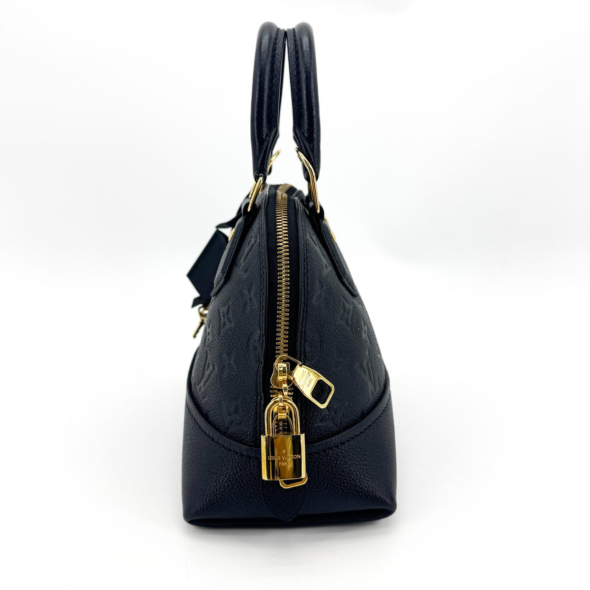 Louis Vuitton Neo Alma Monogram Empreinte Leather Black Leather Handbag (Pre-Owned)