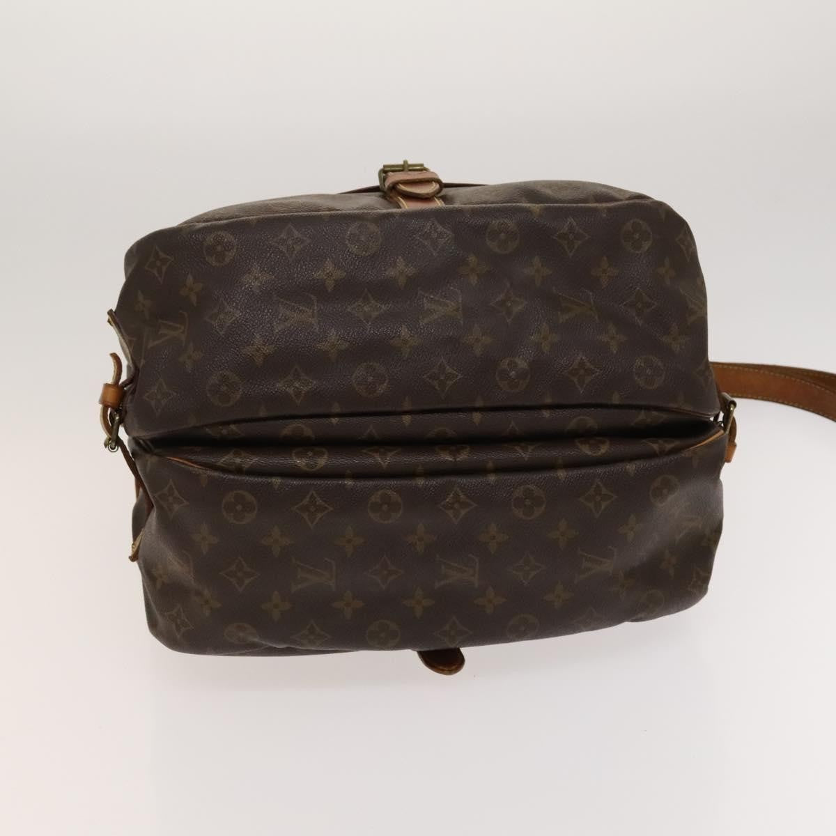 Louis Vuitton Saumur Monogram Canvas Brown Canvas Shoulder Bag Bag (Pre-Owned)