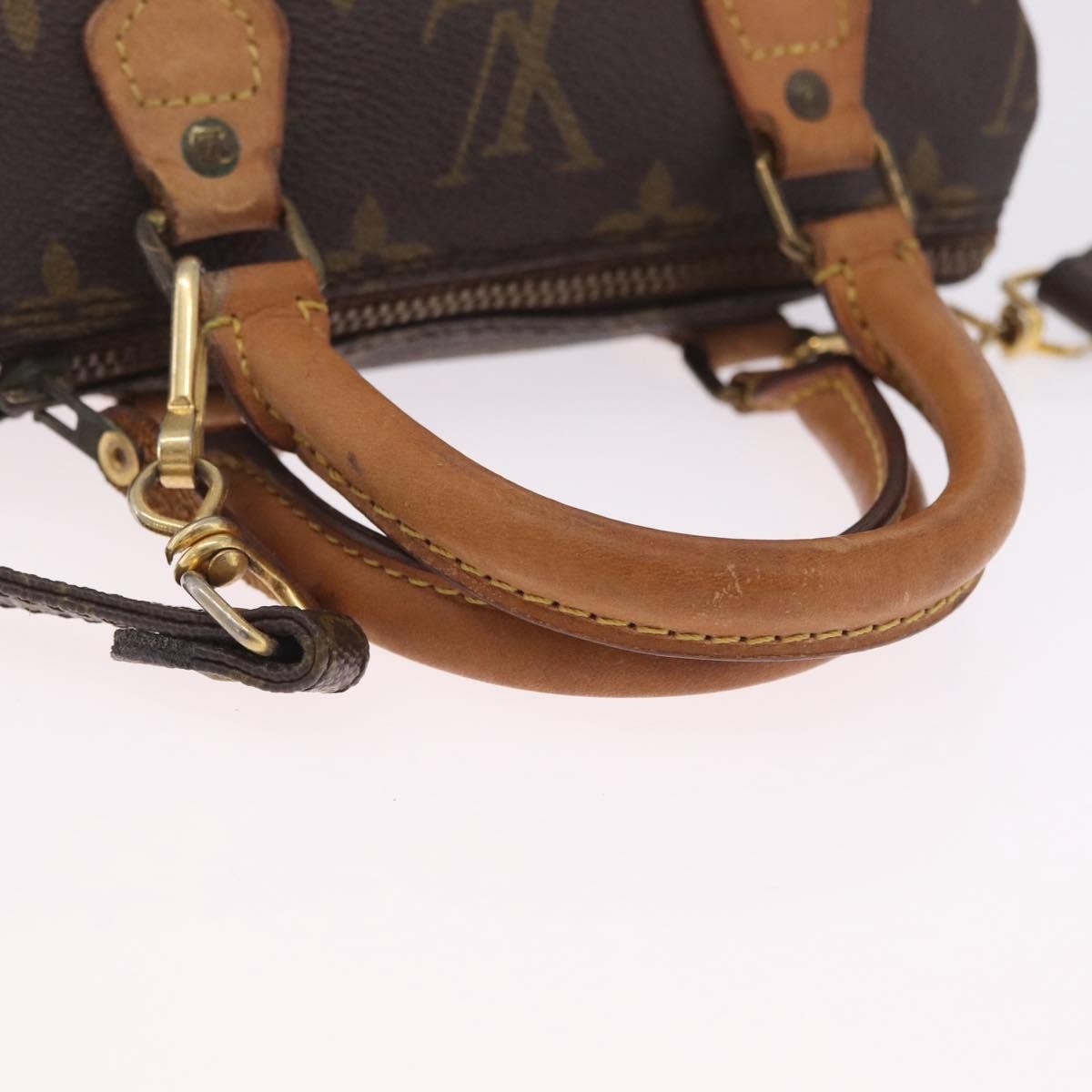 Louis Vuitton Speedy Mini Hl Monogram Canvas Brown Canvas Handbag (Pre-Owned)