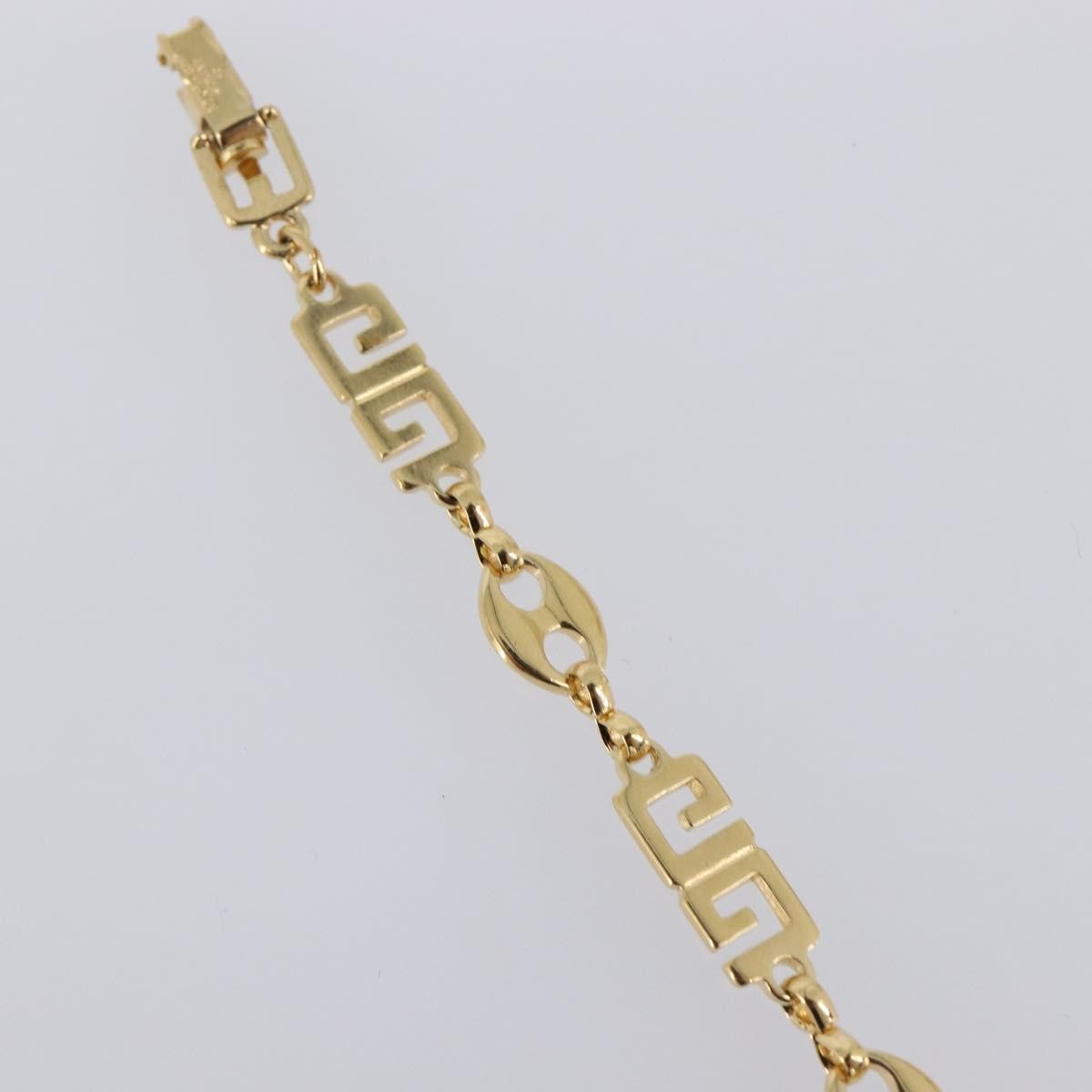 Givenchy Logo Metal Gold Metal Bracelet Jewelry (Pre-Owned)
