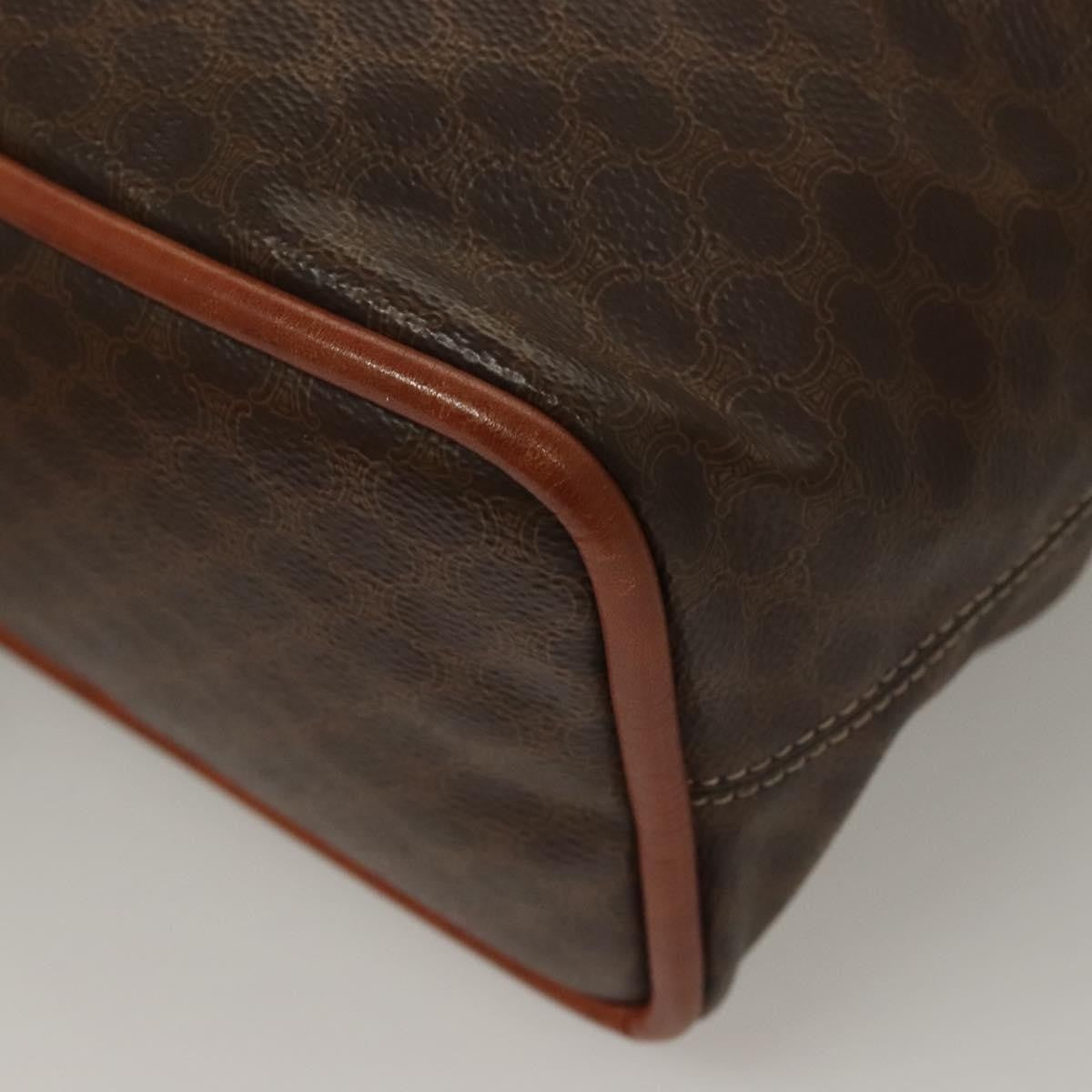 Celine Macadam Macadam With Leather Brown Canvas Handbag (Pre-Owned)