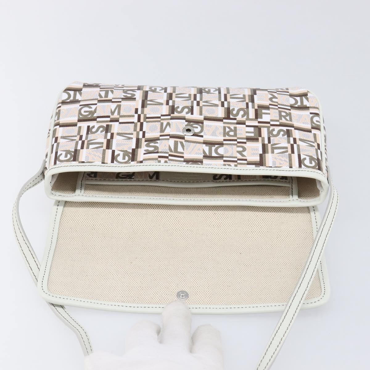 Salvatore Ferragamo Vintage Clutch Canvas Multicolour Canvas Clutche & Pouche Bag (Pre-Owned)