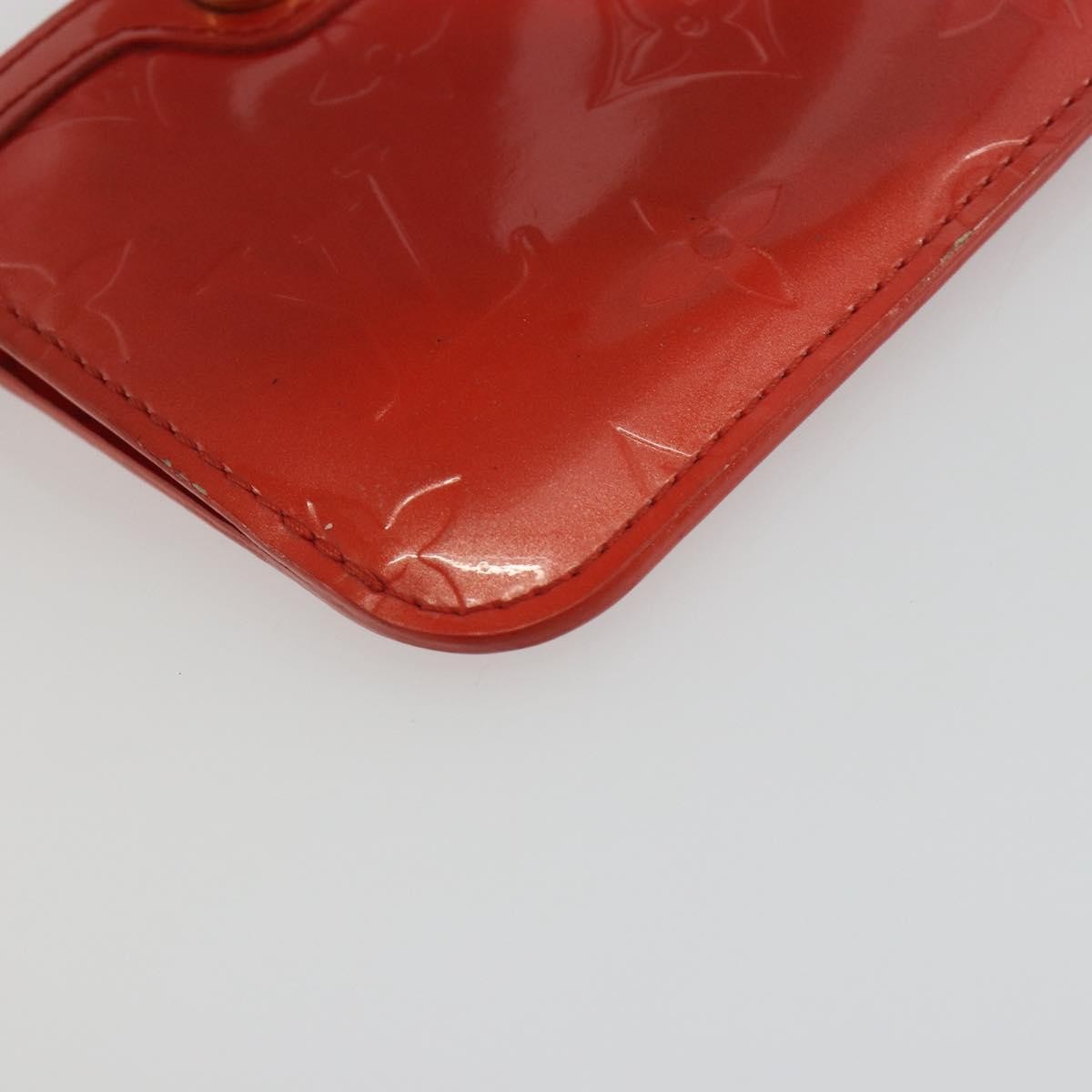 Louis Vuitton Pochette Clés Nm Monogram Vernis Patent Leather Orange Patent_Leather Wallets Accessory (Pre-Owned)