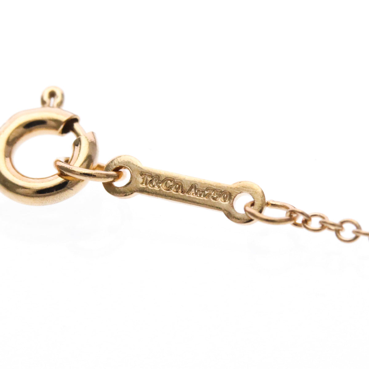 Tiffany & Co. Paloma Picasso Olive Leaf Pendant 18K Rose Gold With Diamond Gold Pink_Gold Necklace Jewelry (Pre-Owned)