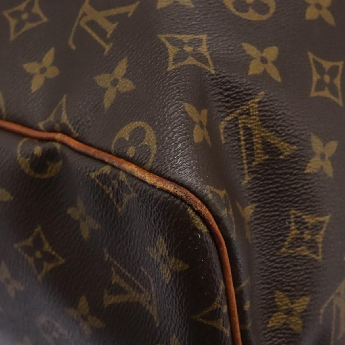 Louis Vuitton Keepall Monogram Canvas Brown Canvas Travel Bag Bag (Pre-Owned)