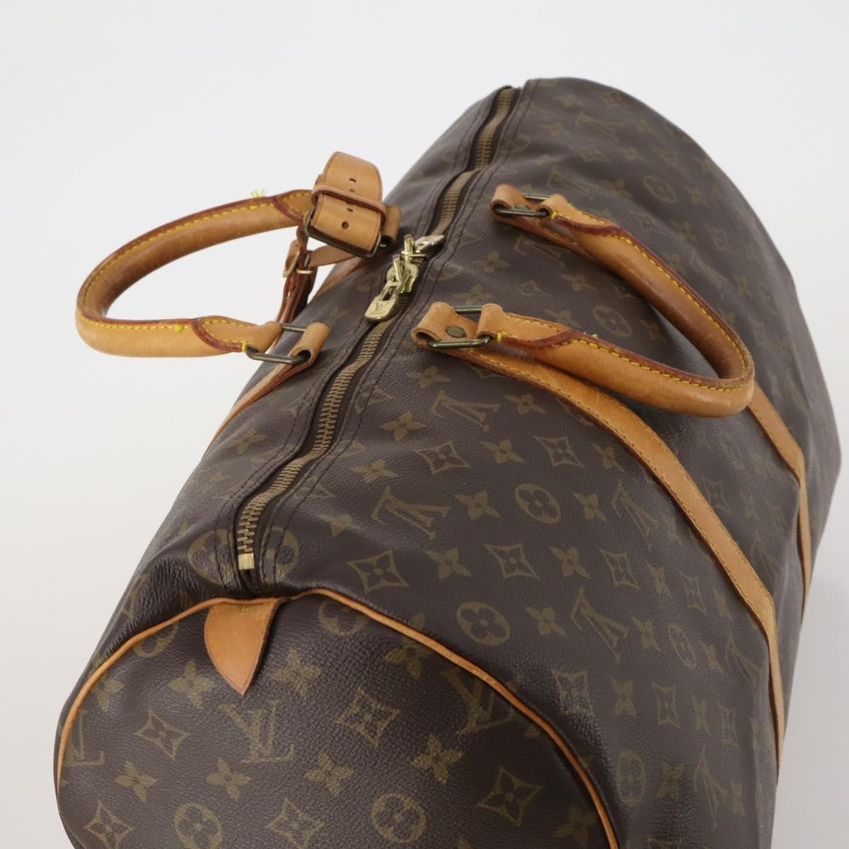 Louis Vuitton Keepall Monogram Canvas Brown Canvas Travel Bag Bag (Pre-Owned)