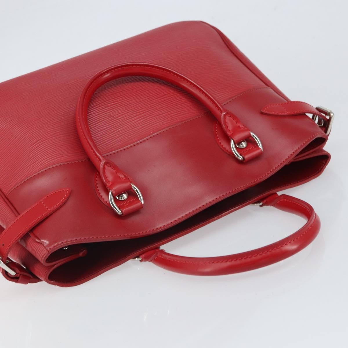 Louis Vuitton Passy Tote Epi Leather Red Leather Handbag (Pre-Owned)