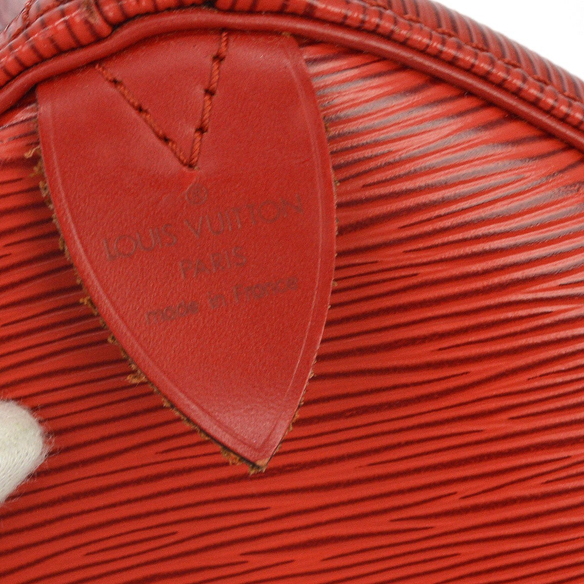 Louis Vuitton Speedy Epi Leather Red Leather Handbag (Pre-Owned)