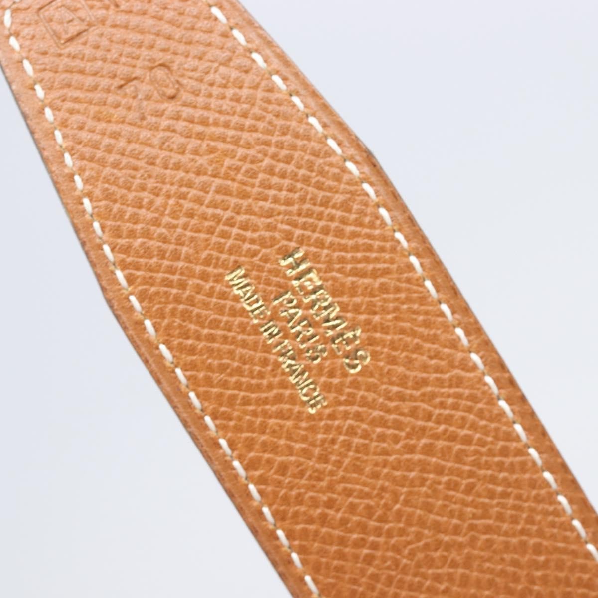 Hermes Constance Reversible Belt Leather Blue Leather Belts Accessory (Pre-Owned)