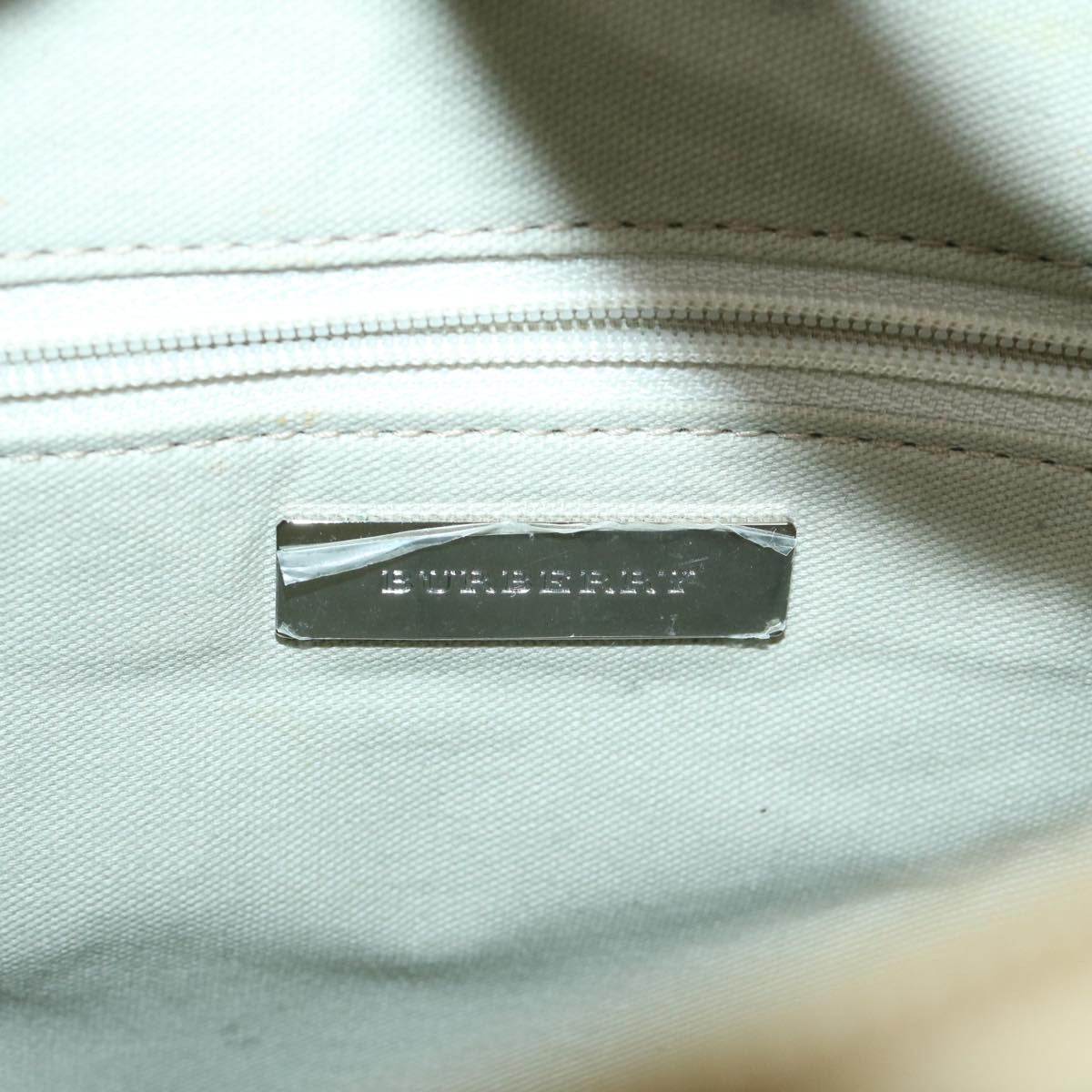 Burberry Nova Check Canvas Beige Canvas Shoulder Bag Bag (Pre-Owned)