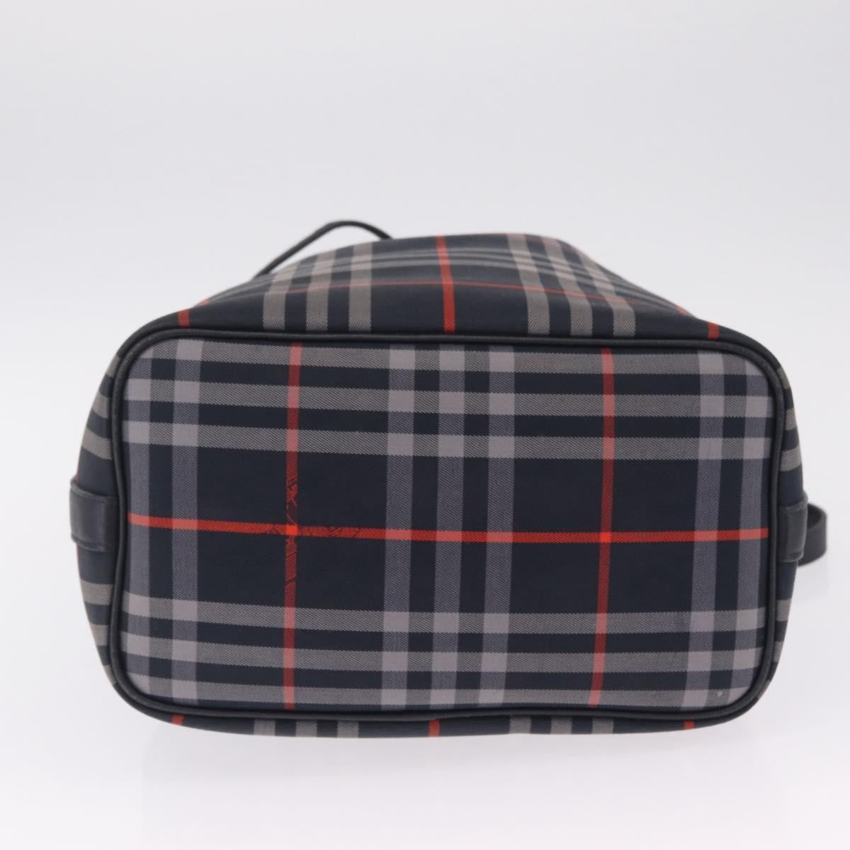 Burberry Nova Check Shoulder Bag Canvas Black Canvas Shoulder Bag Bag (Pre-Owned)