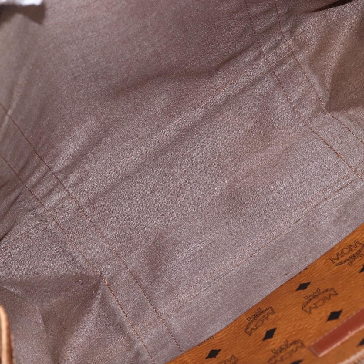 MCM Vintage Visetos Canvas Brown Canvas Tote Bag Bag (Pre-Owned)