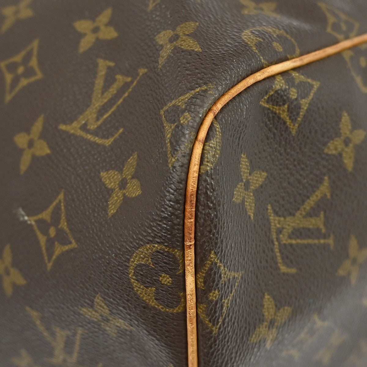 Louis Vuitton Keepall Monogram Brown Canvas Travel Bag Bag (Pre-Owned)