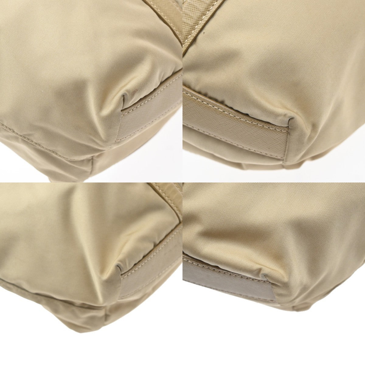 Prada Re-Edition 1978 Pocket Re-Nylon With Saffiano Leather Beige Nylon Tote Bag Bag (Pre-Owned)