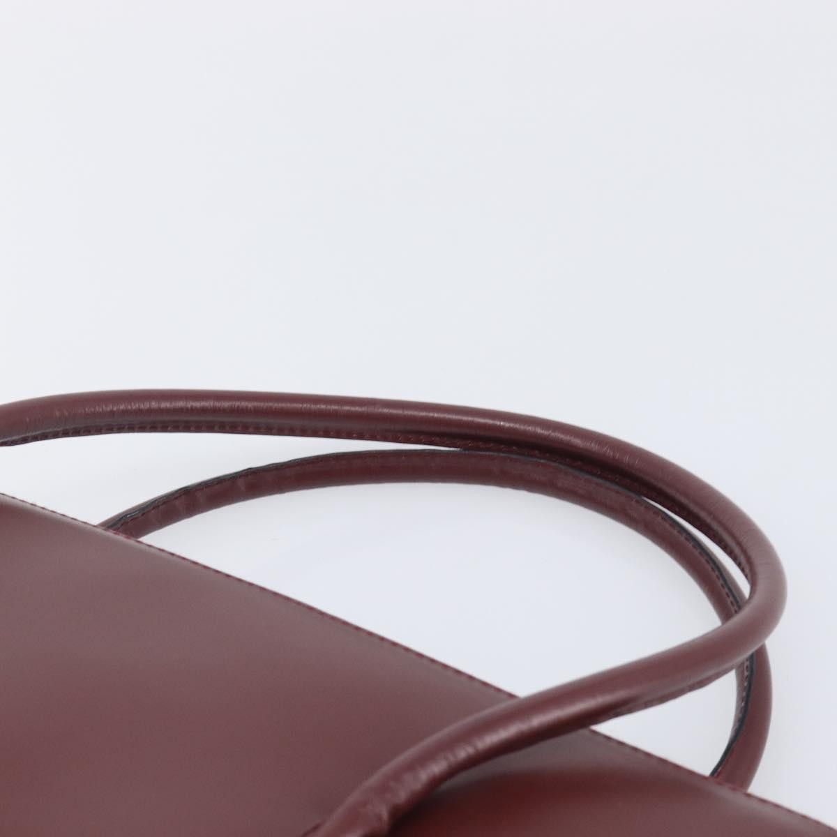 Cartier Must Line Leather Burgundy Leather Handbag (Pre-Owned)