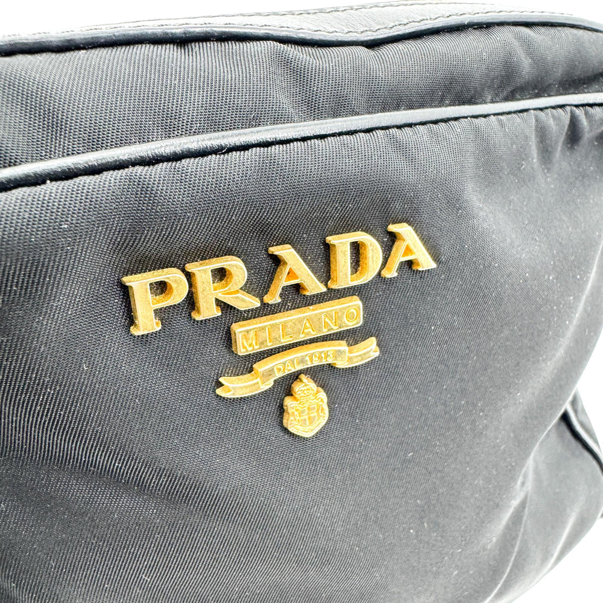 Prada Camera Tessuto Black Nylon Crossbody Bag Bag (Pre-Owned)