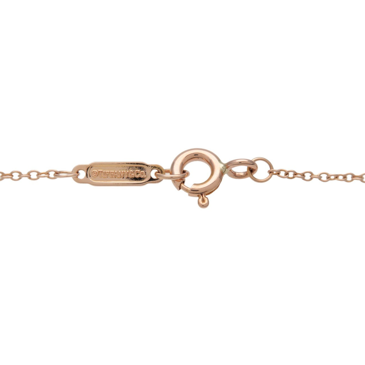 Tiffany & Co. Cross Pendant 18K Rose Gold With Diamonds Gold Pink_Gold Necklace Jewelry (Pre-Owned)