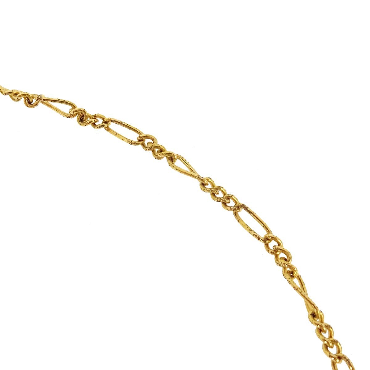 Chanel Quilted Cc Pendant Chain Metal Gold Gold_Plated Necklace Jewelry (Pre-Owned)