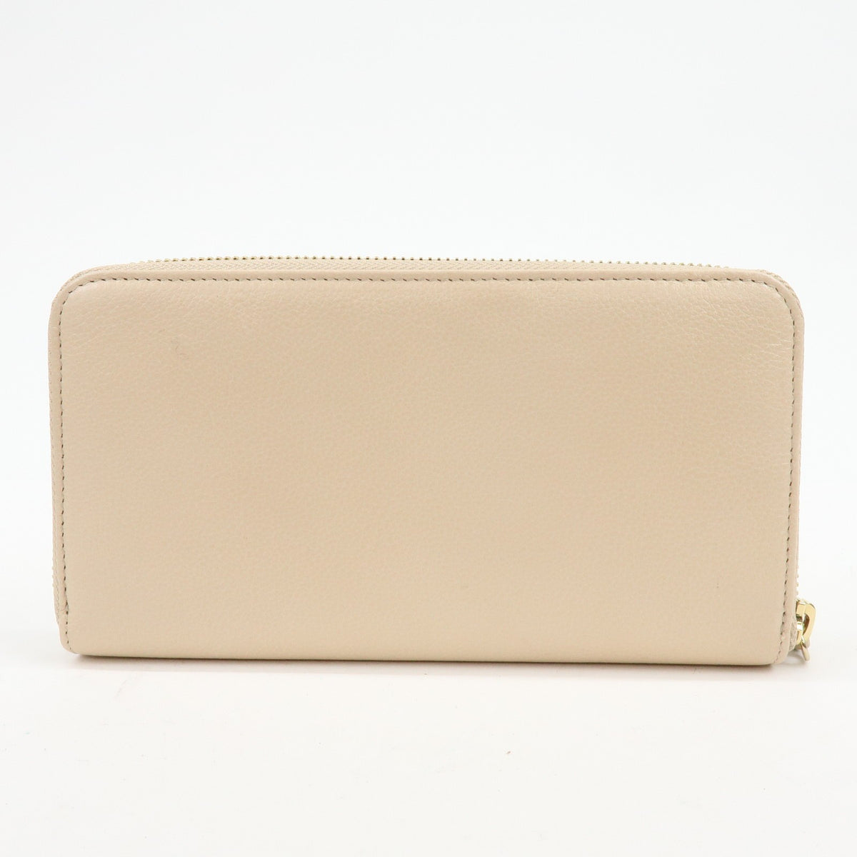 Bvlgari Serpenti Forever Zip Around Leather Beige Leather Wallets Accessory (Pre-Owned)