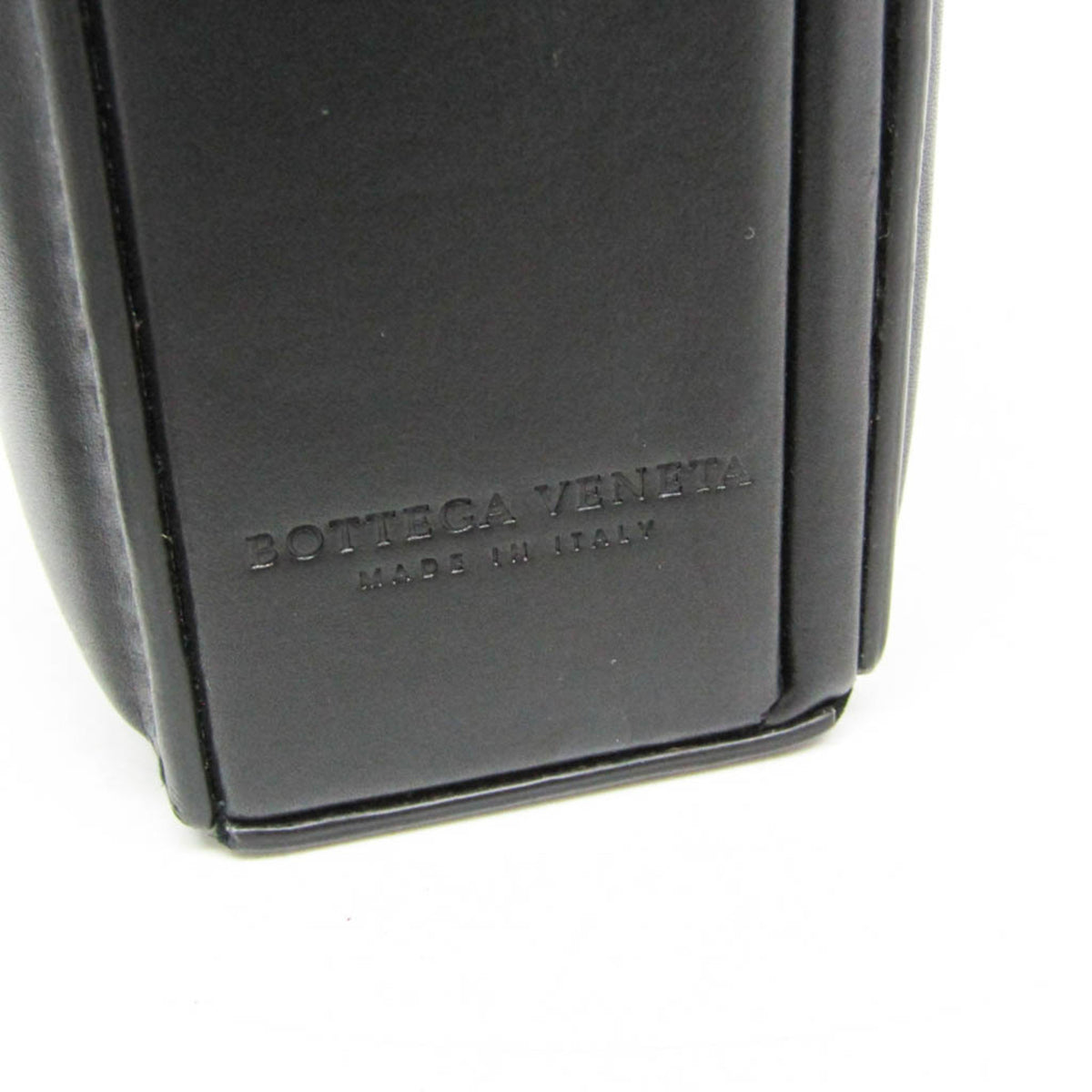 Bottega Veneta Trunk Top Handle Messenger Padded Leather Black Leather Handbag (Pre-Owned)