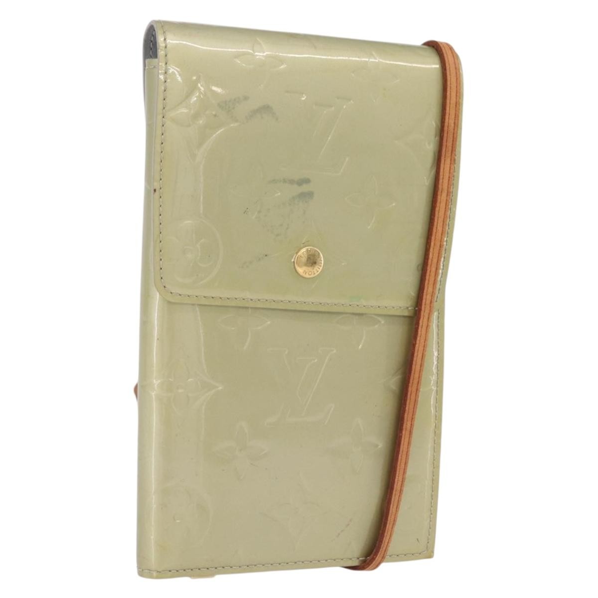 Louis Vuitton Walker Monogram Vernis Gray Patent_Leather Wallets Accessory (Pre-Owned)