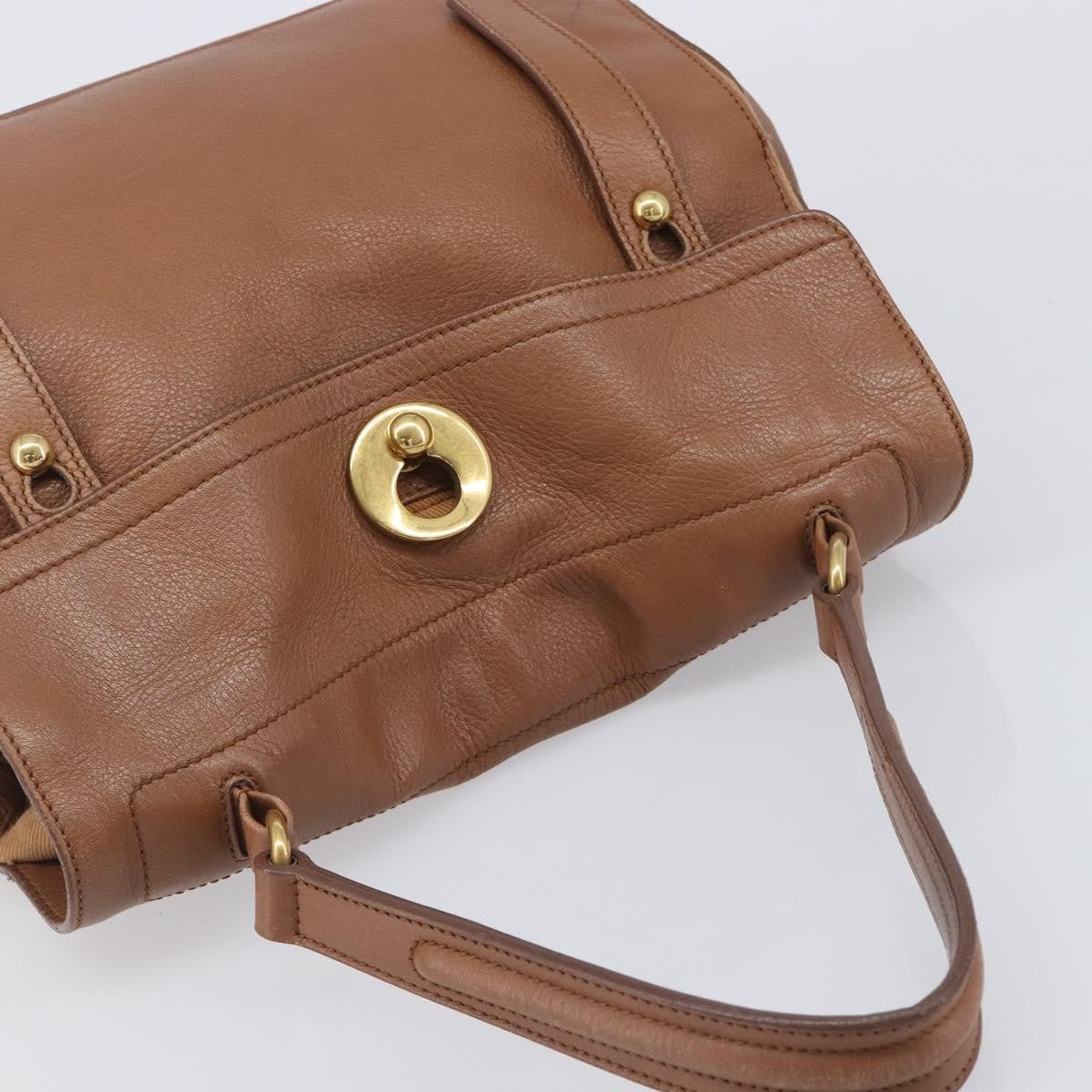 Saint Laurent Muse Two Leather Brown Leather Handbag (Pre-Owned)