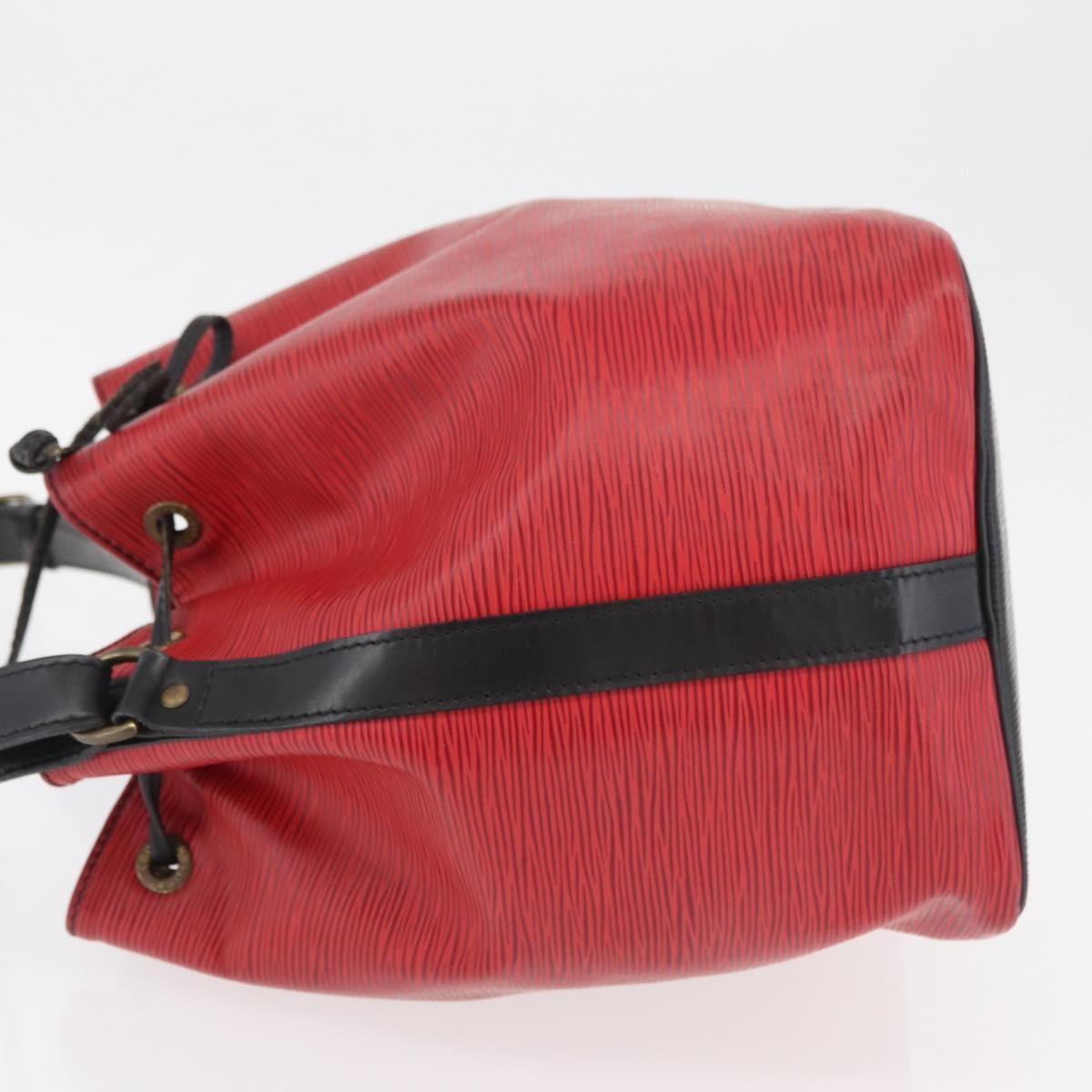 Louis Vuitton Bicolor Petit Noe Epi Leather Red Leather Shoulder Bag Bag (Pre-Owned)