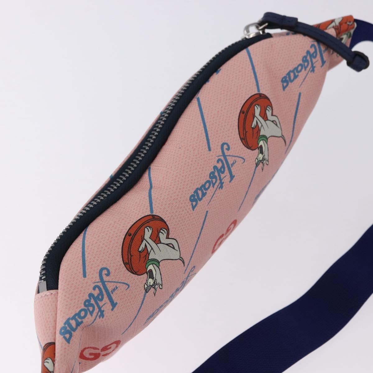 Gucci Children's Belt Bag Printed Gg Coated Canvas Pink Canvas Clutche & Pouche Bag (Pre-Owned)