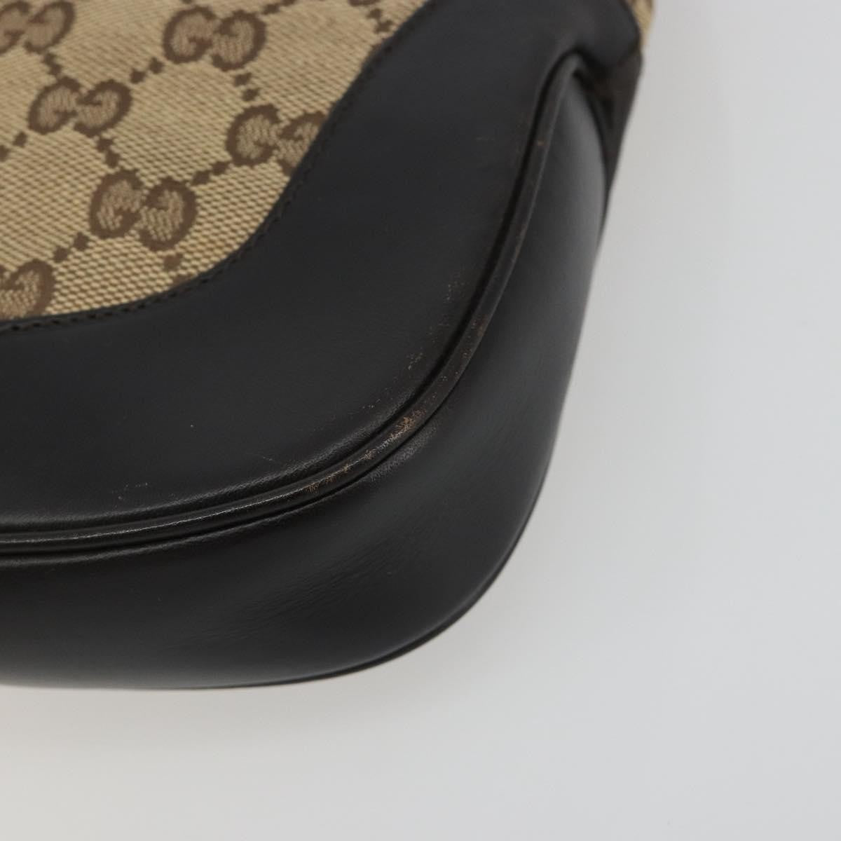 Gucci Web Jackie O Hobo Gg Canvas Beige Canvas Shoulder Bag Bag (Pre-Owned)
