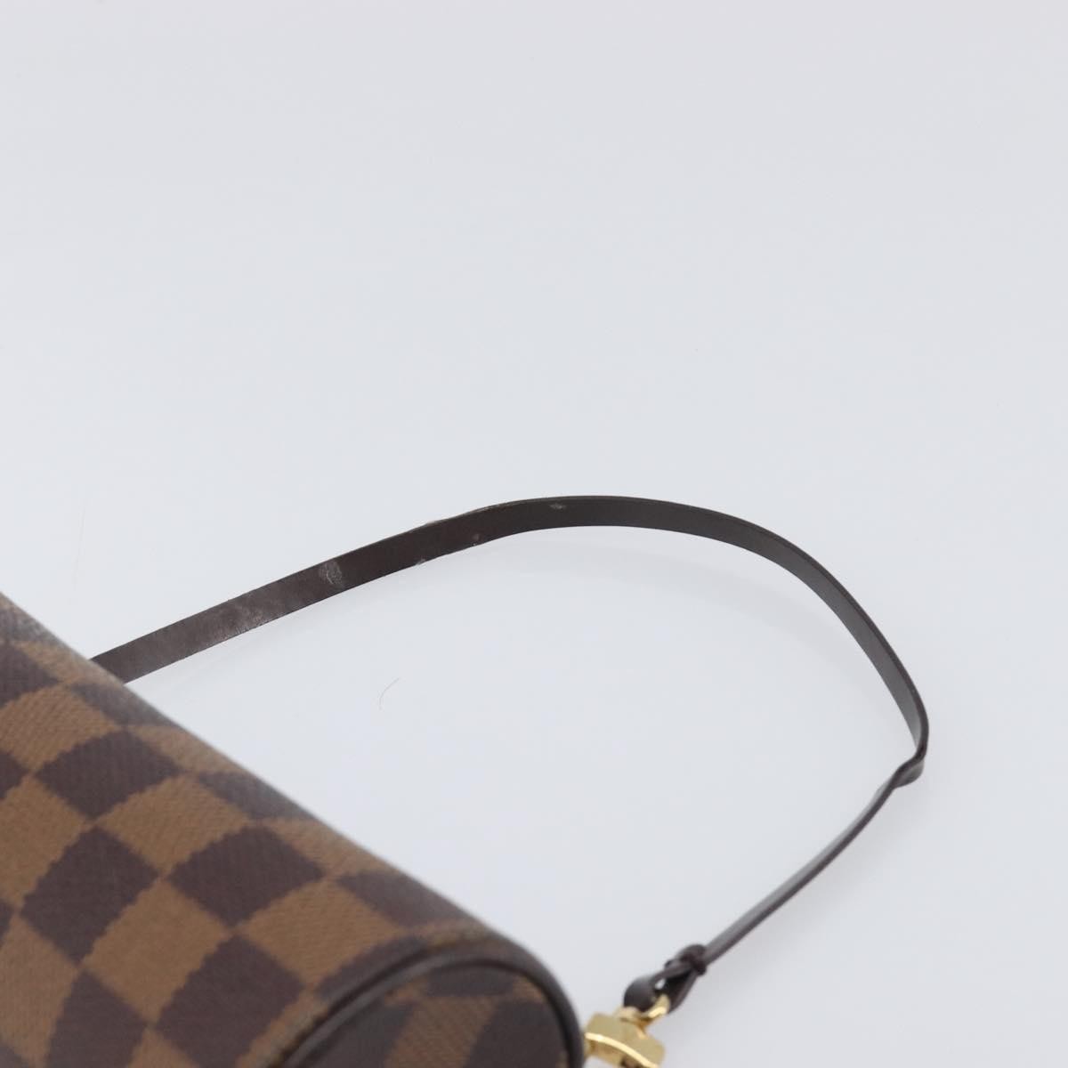 Louis Vuitton Papillon Pochette Damier Brown Canvas Clutche & Pouche Bag (Pre-Owned)