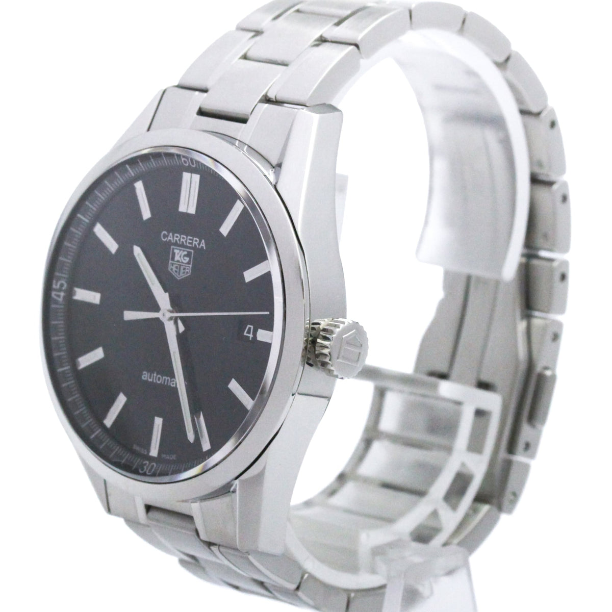 Tag Heuer Carrera Calibre 5 Automatic Stainless Steel Watch (Pre-Owned)