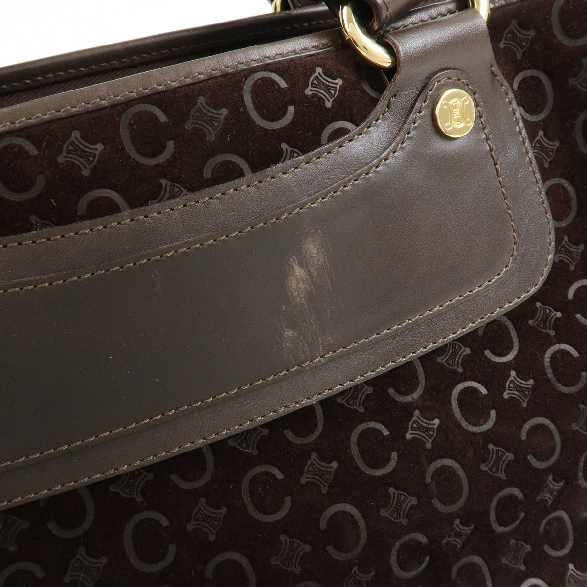 Celine Boogie Suede Brown Suede Handbag (Pre-Owned)