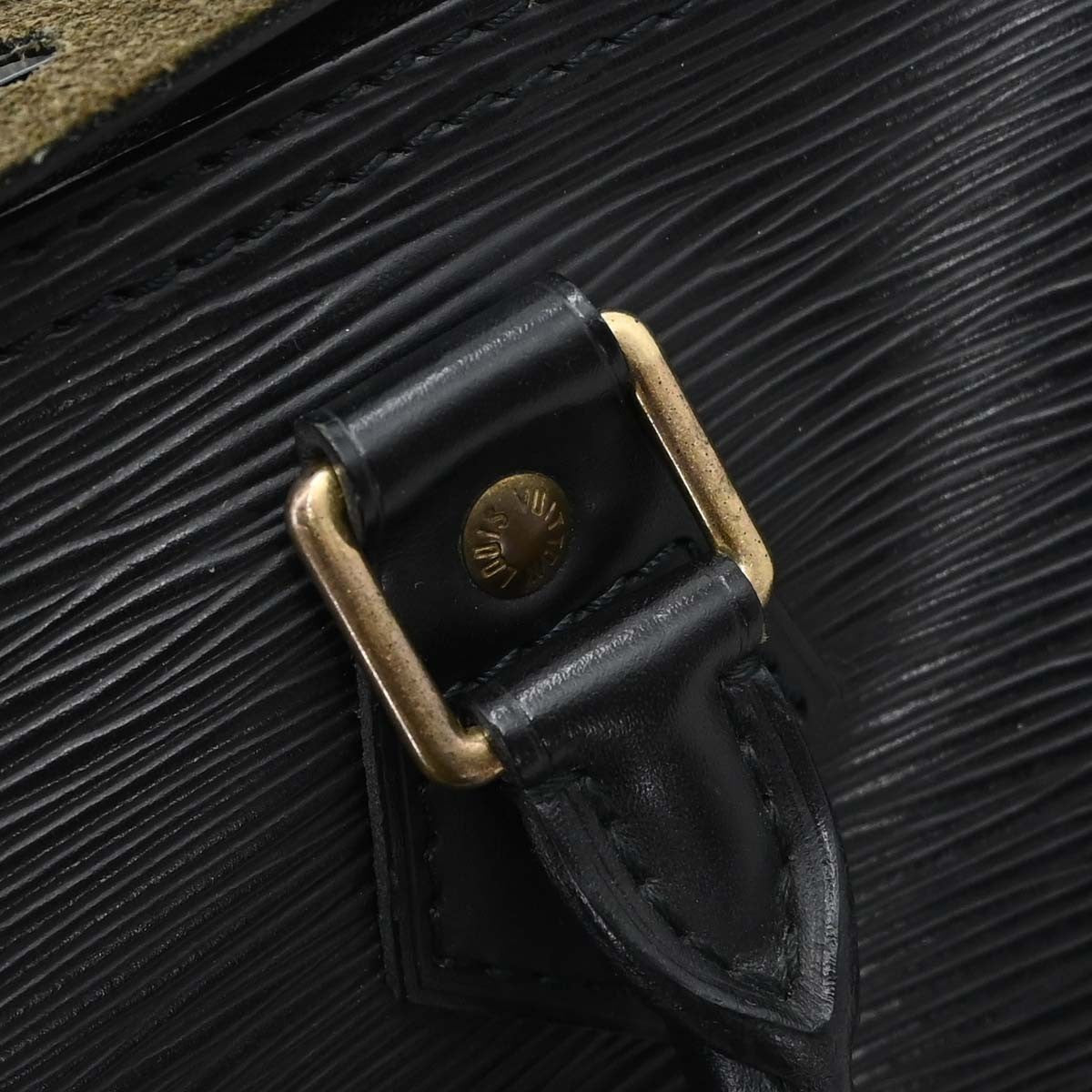 Louis Vuitton Speedy Epi Leather Black Leather Handbag (Pre-Owned)