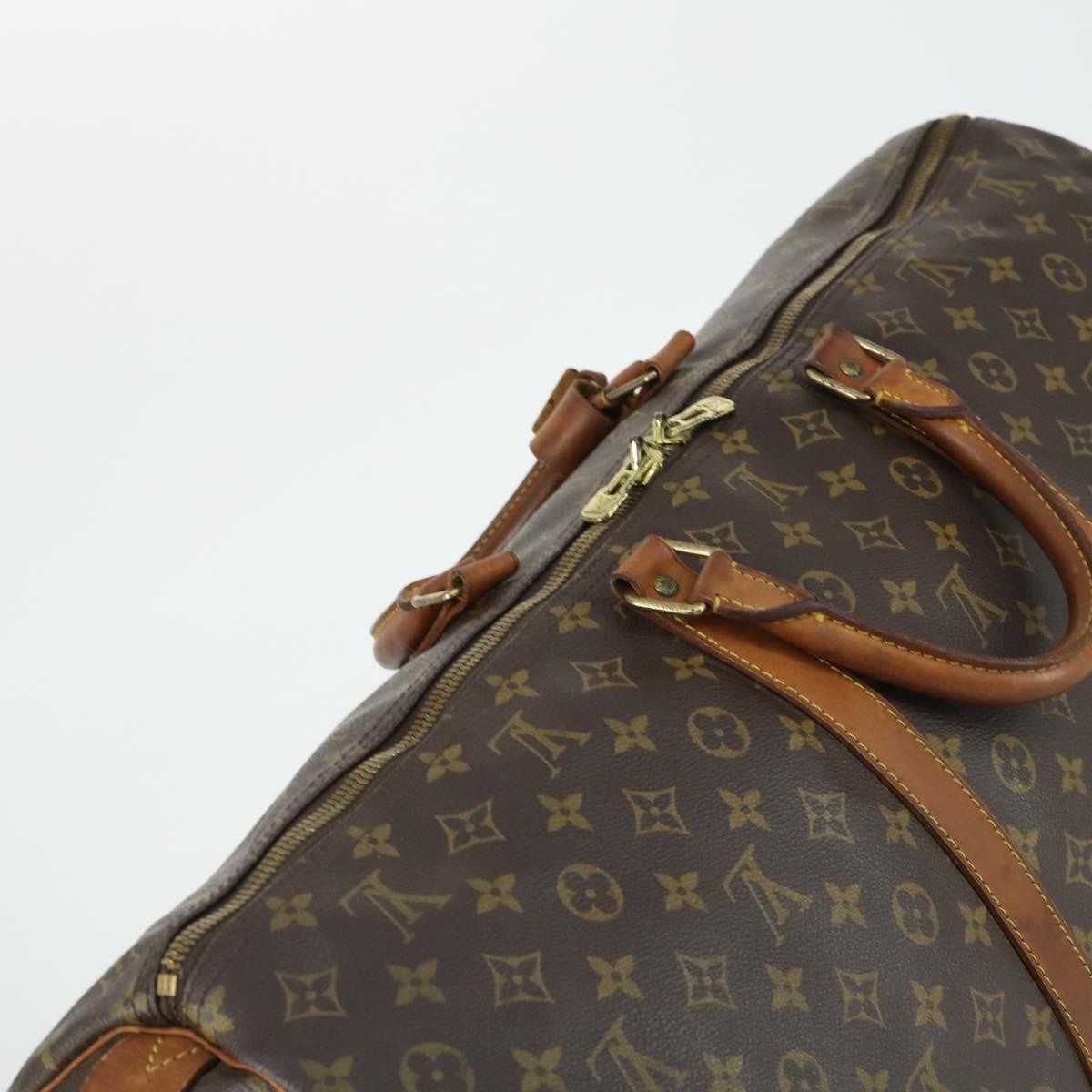 Louis Vuitton Keepall Monogram Canvas Brown Canvas Travel Bag Bag (Pre-Owned)