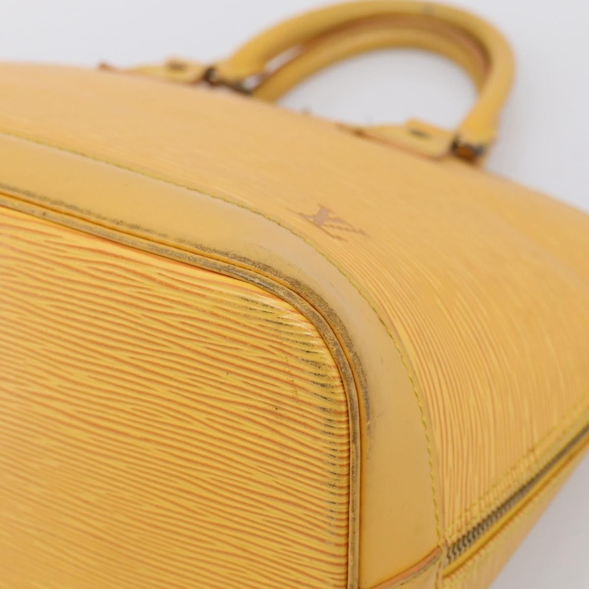 Louis Vuitton Vintage Alma Epi Leather Yellow Leather Handbag (Pre-Owned)