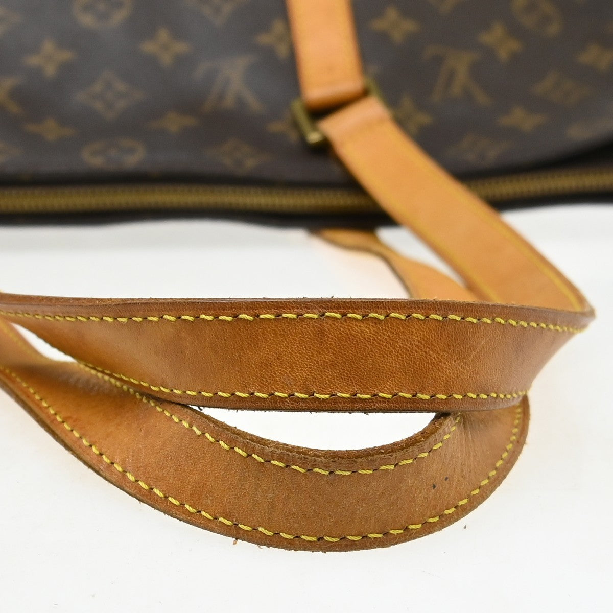 Louis Vuitton Cabas Mezzo Monogram Canvas Brown Canvas Tote Bag Bag (Pre-Owned)