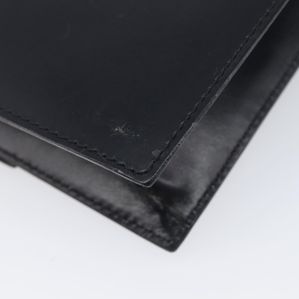 Celine Shoulder Leather Black Leather Shoulder Bag Bag (Pre-Owned)