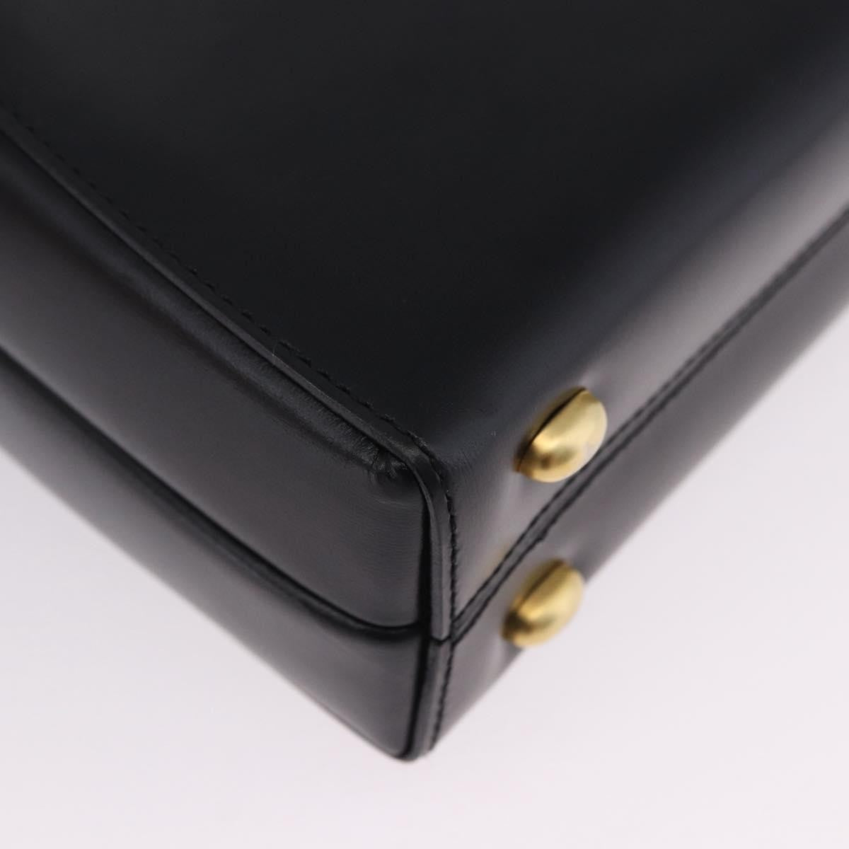 Celine Vintage Leather Black Leather Shoulder Bag Bag (Pre-Owned)