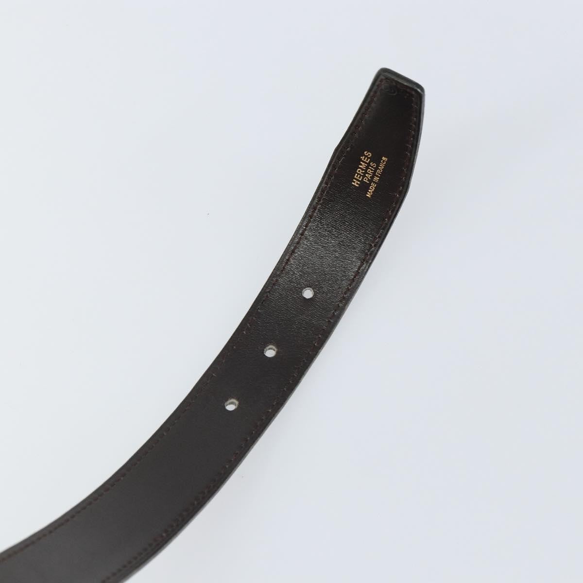 Hermes Buckle Belt Leather Black Leather Belts Accessory (Pre-Owned)