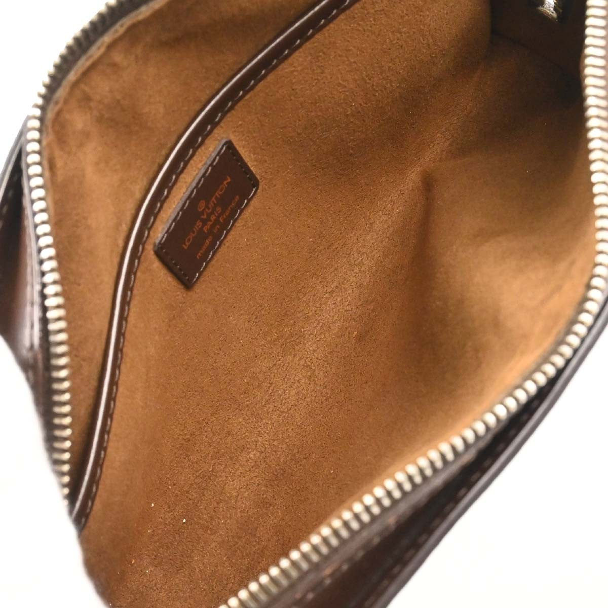 Louis Vuitton Pochette Saint Louis Damier Ebene Brown Canvas Clutche & Pouche Bag (Pre-Owned)