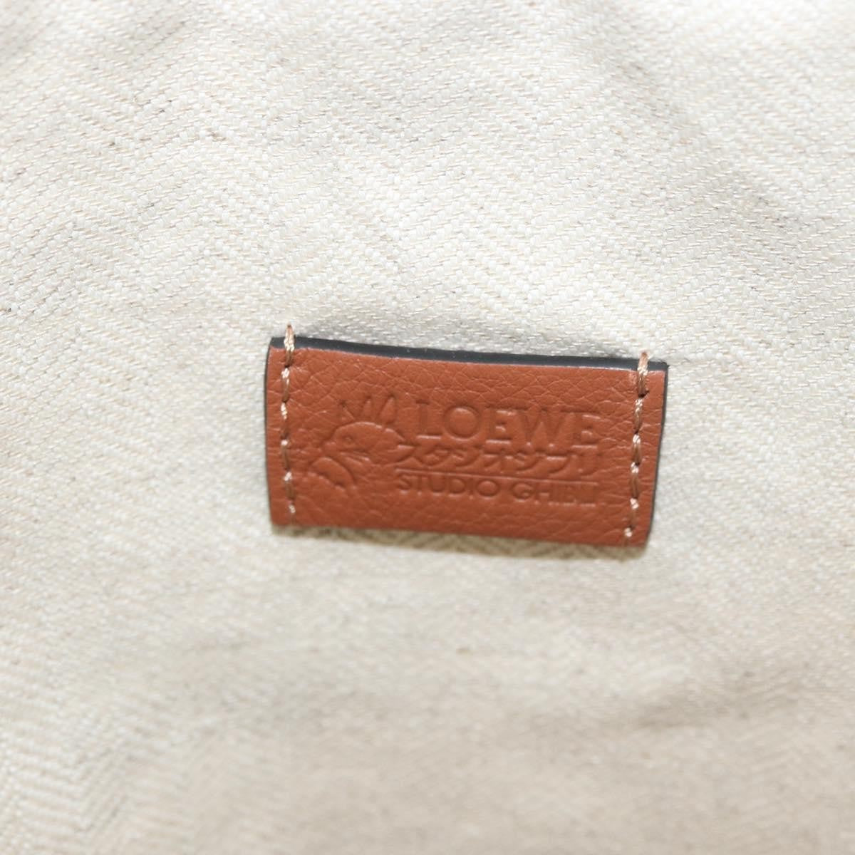 Loewe Paula Drawstring Printed Canvas Blue Nylon Clutche & Pouche Bag (Pre-Owned)