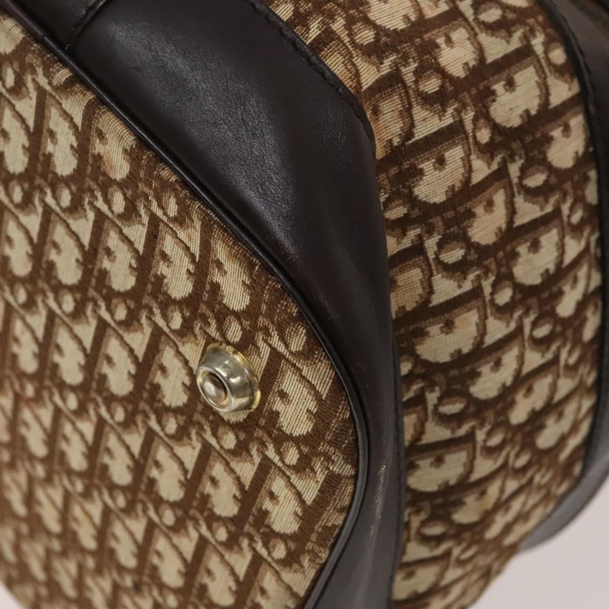 Christian Dior Vintage Trotter Street Chic Pocket Hobo Diorissimo Canvas Brown Canvas Shoulder Bag Bag (Pre-Owned)