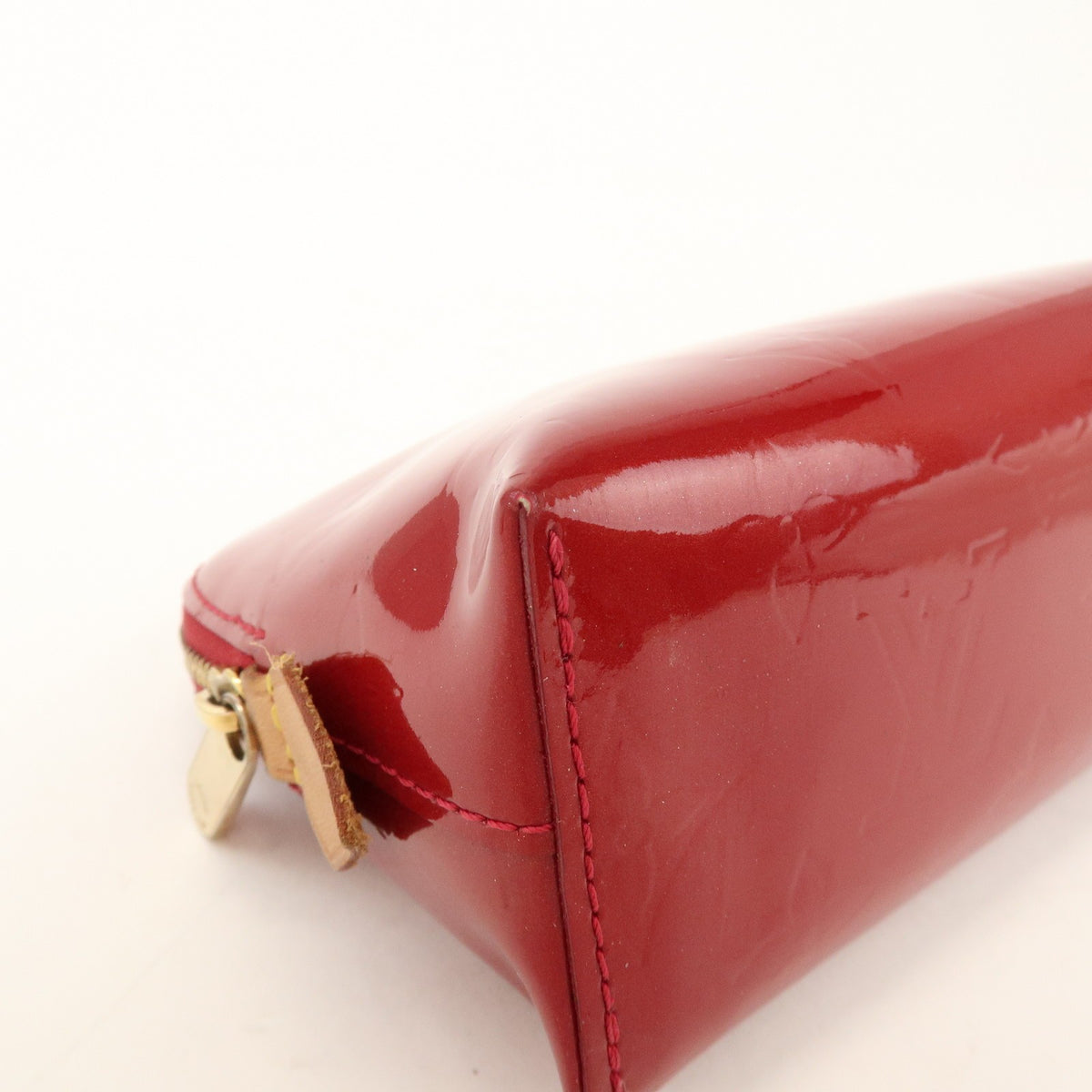 Louis Vuitton Cosmetic Monogram Vernis Red Patent_Leather Toiletry Case Accessory (Pre-Owned)
