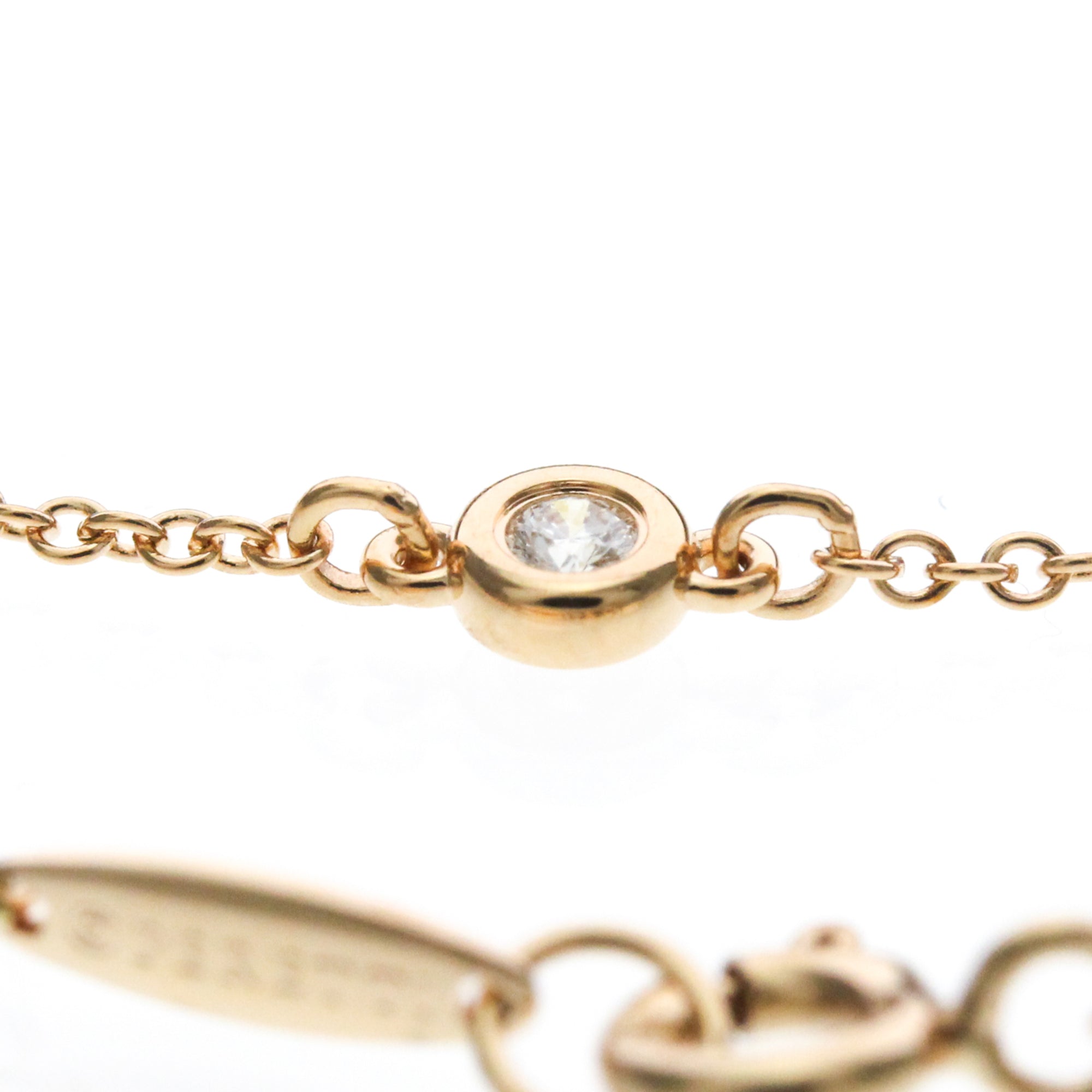 Tiffany & Co. Peretti Diamonds By The Yard 18K Rose Gold With Diamond Gold Pink_Gold Bracelet Jewelry (Pre-Owned)