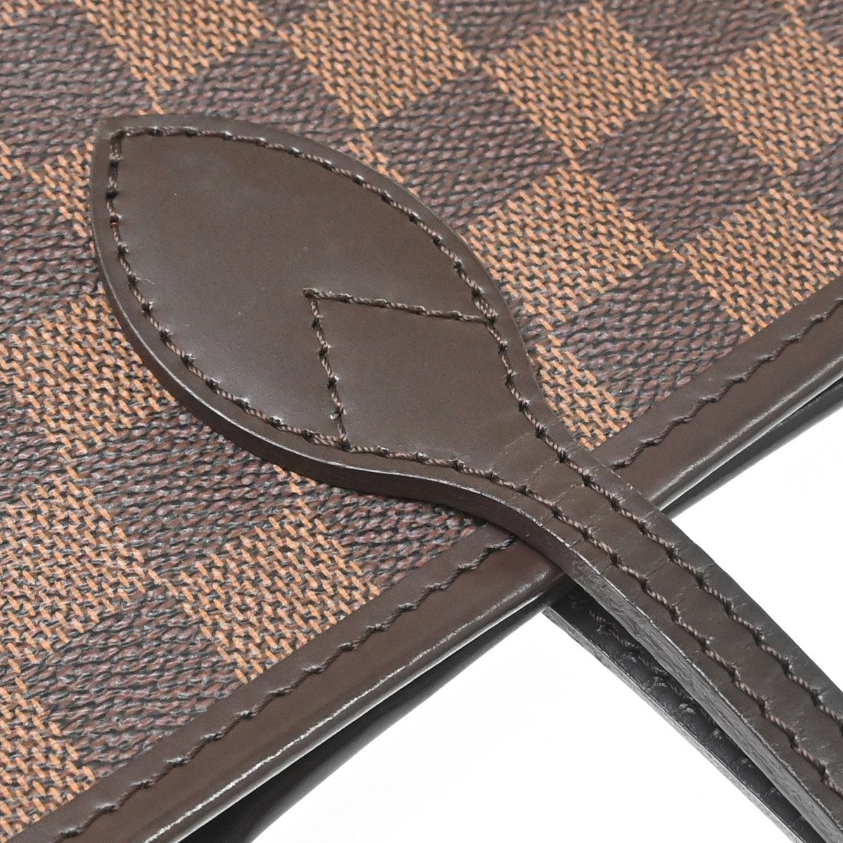 Louis Vuitton Neverfull Tote Damier Ebene Brown Canvas Tote Bag Bag (Pre-Owned)