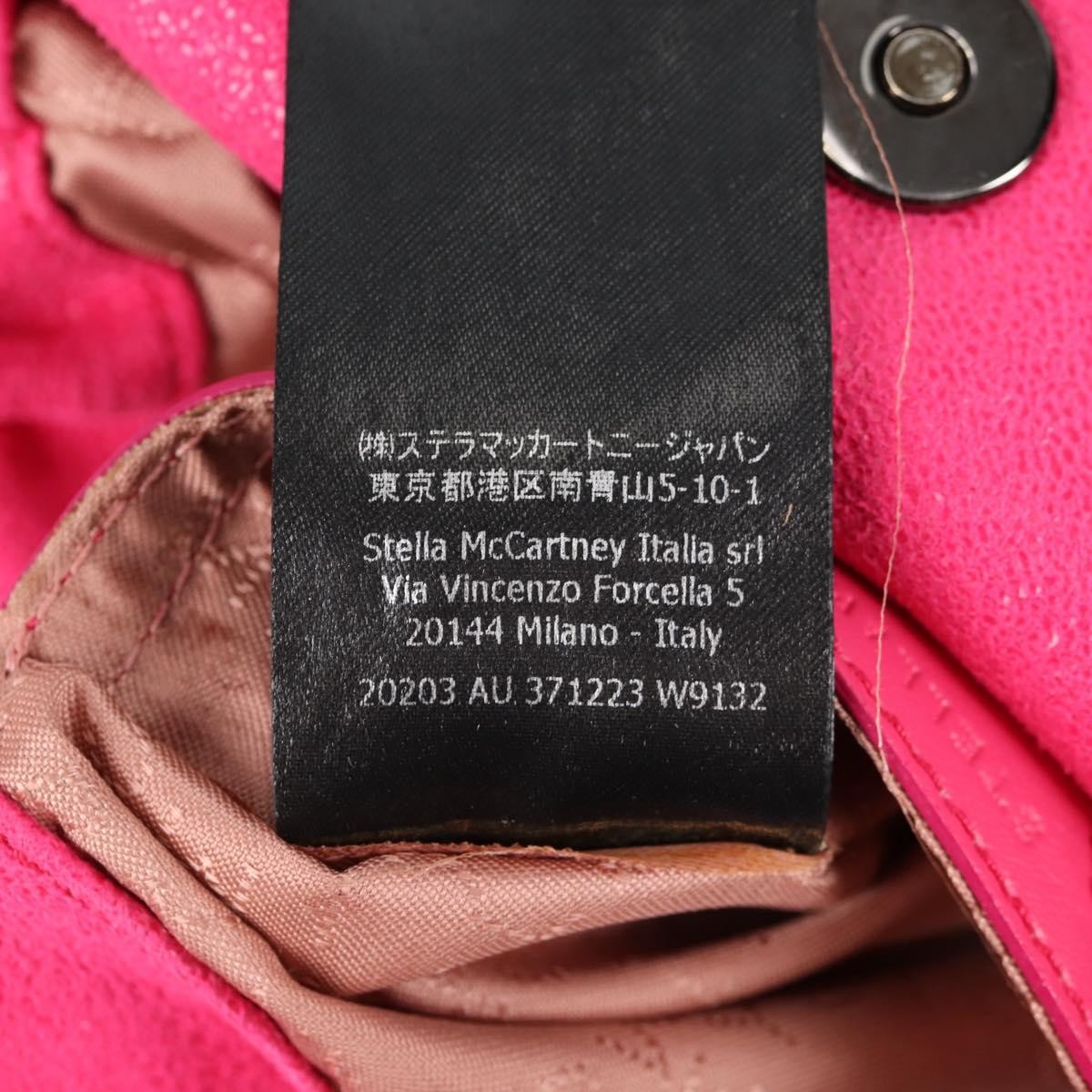 Stella Mccartney Falabella Fold Over Suede Pink Suede Shoulder Bag Bag (Pre-Owned)