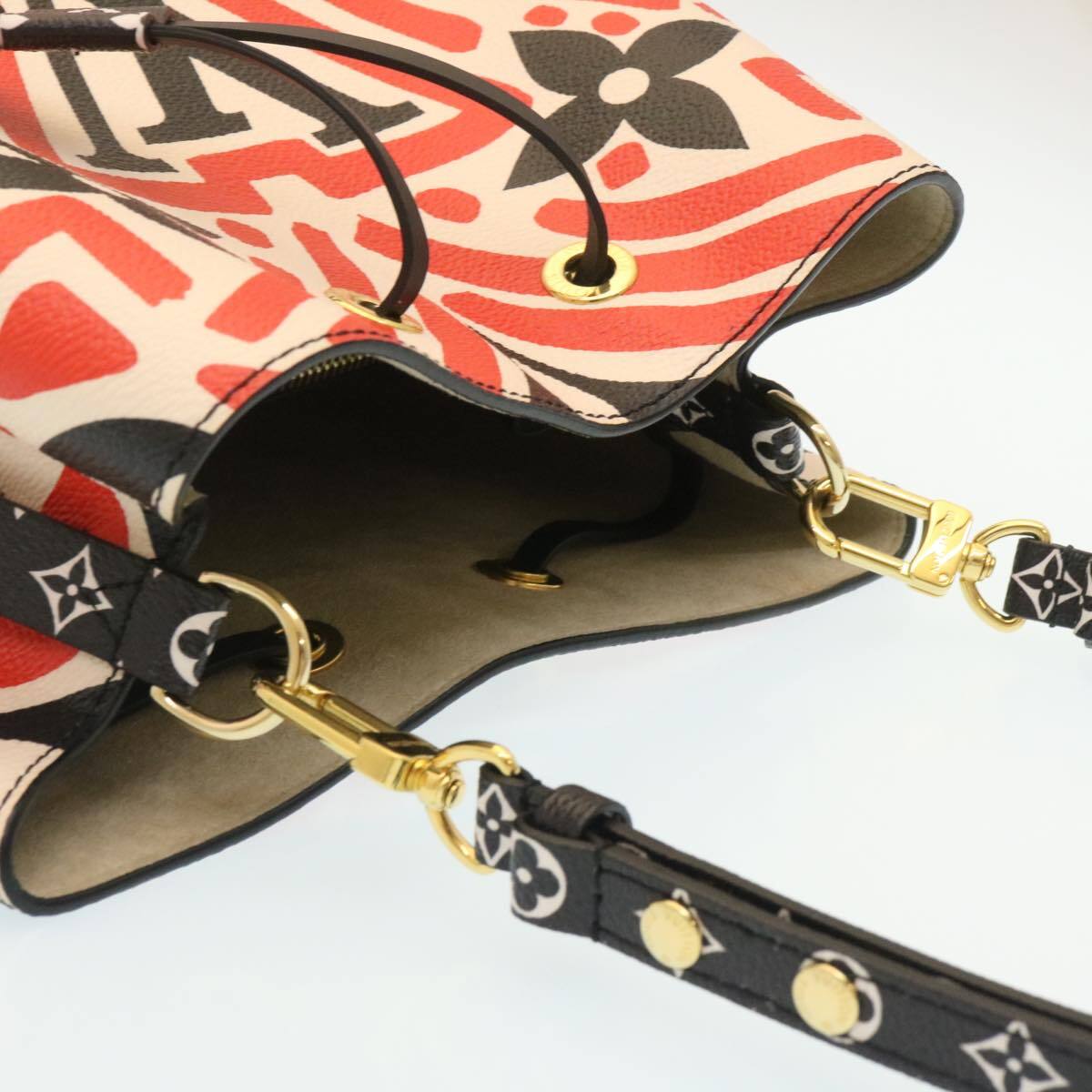 Louis Vuitton Neonoe Limited Edition Crafty Monogram Giant Red Canvas Handbag (Pre-Owned)