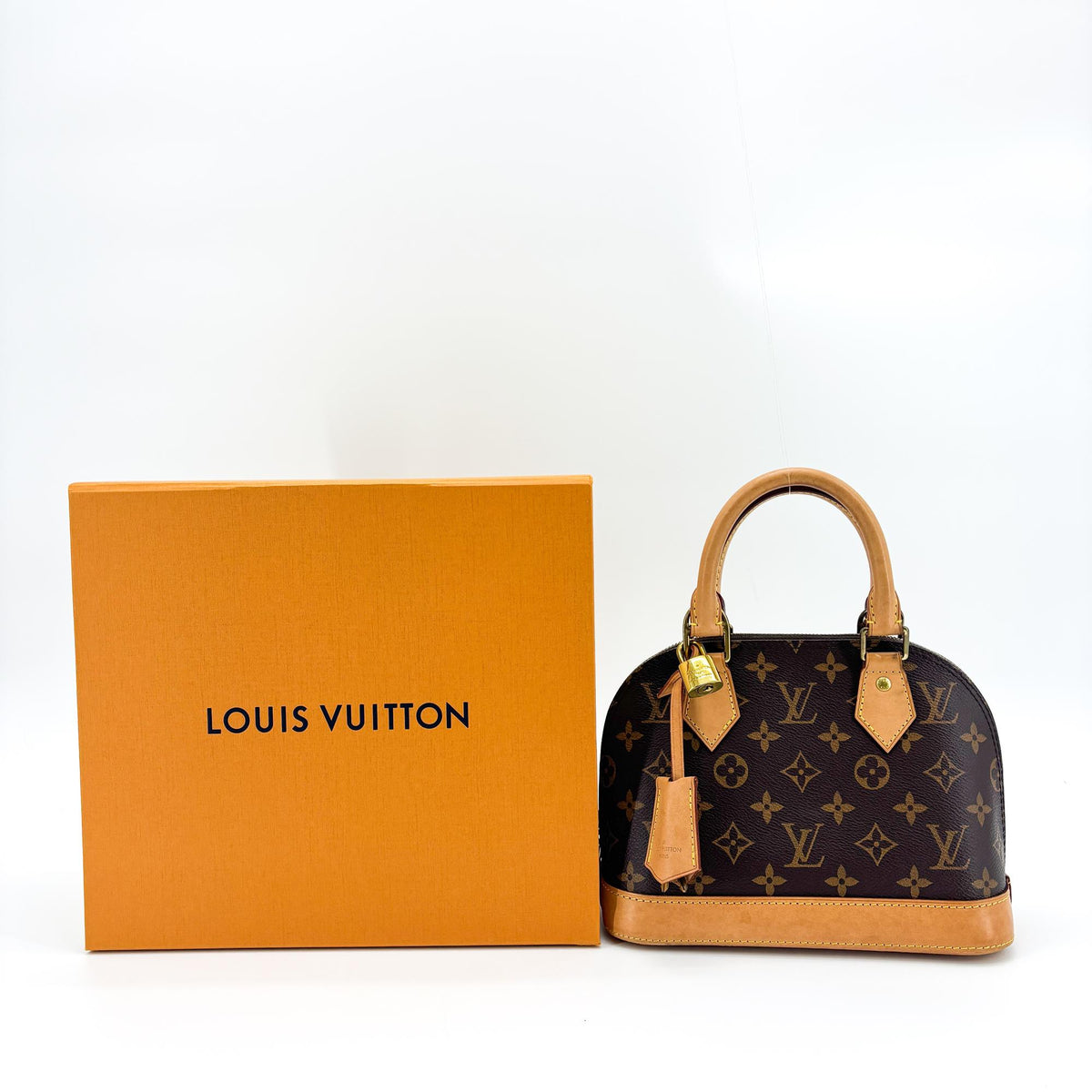 Louis Vuitton Alma Monogram Canvas Brown Canvas Handbag (Pre-Owned)