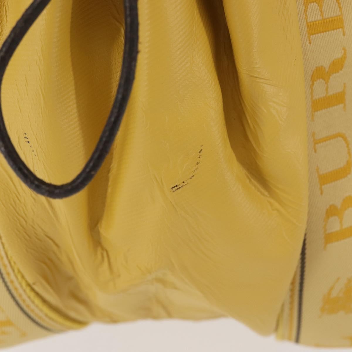 Burberry Blue Label Leather Yellow Leather Tote Bag Bag (Pre-Owned)