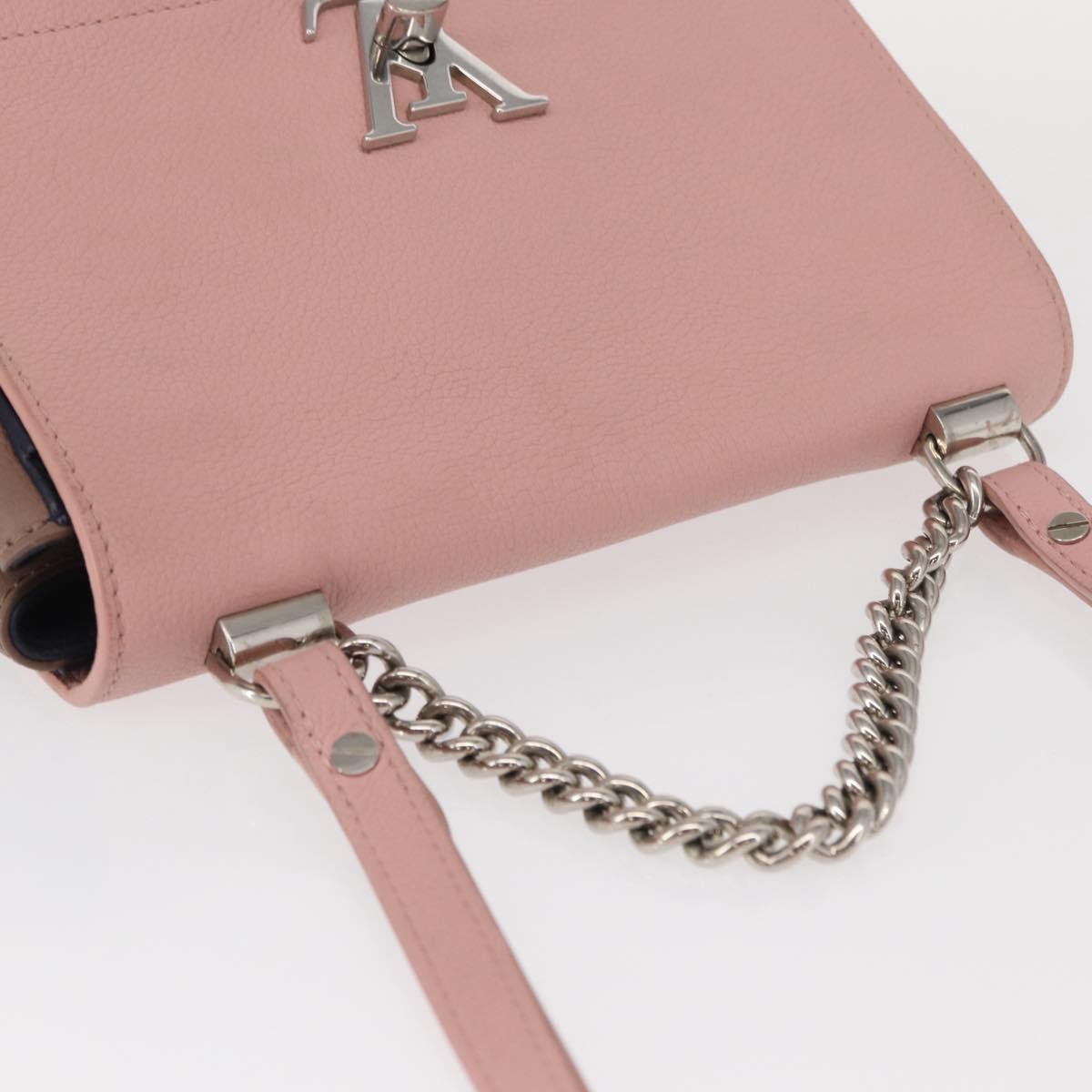 Louis Vuitton Lockme Ii Leather Pink Leather Shoulder Bag Bag (Pre-Owned)